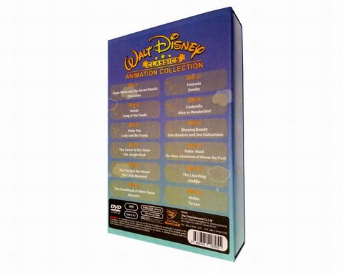 中国 注文DVD箱はアメリカ映画を大ぞろいのディズニーの生気のコレクション12DVD置く サプライヤー